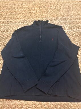 Polo by Ralph Lauren Navy Half-Zip Pullover Sweater